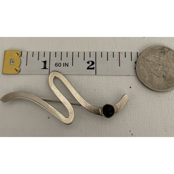 vintage sterling silver hand made pin by Barbara Sucherman - Picture 2 of 6